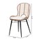 Baxton Studio Brenna Modern Bohemian Greywashed Rattan and Black Metal 2-Piece Dining Chair Set 231-2PC-12826-ZORO - alternate 9